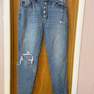 Kancan Classic High-Rise Distressed Women’s Jeans - Blue Size 13